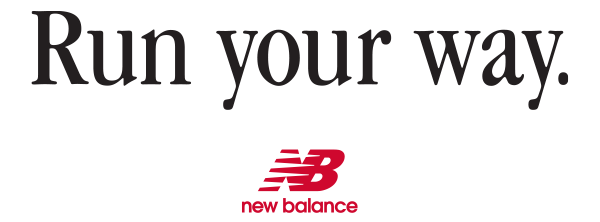 Run your way, New Balance Logo
